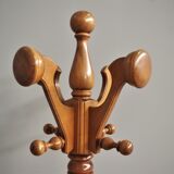 Column hanger in turned beech wood, 1970s