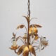 ancien lustre 3 branches en métal doré