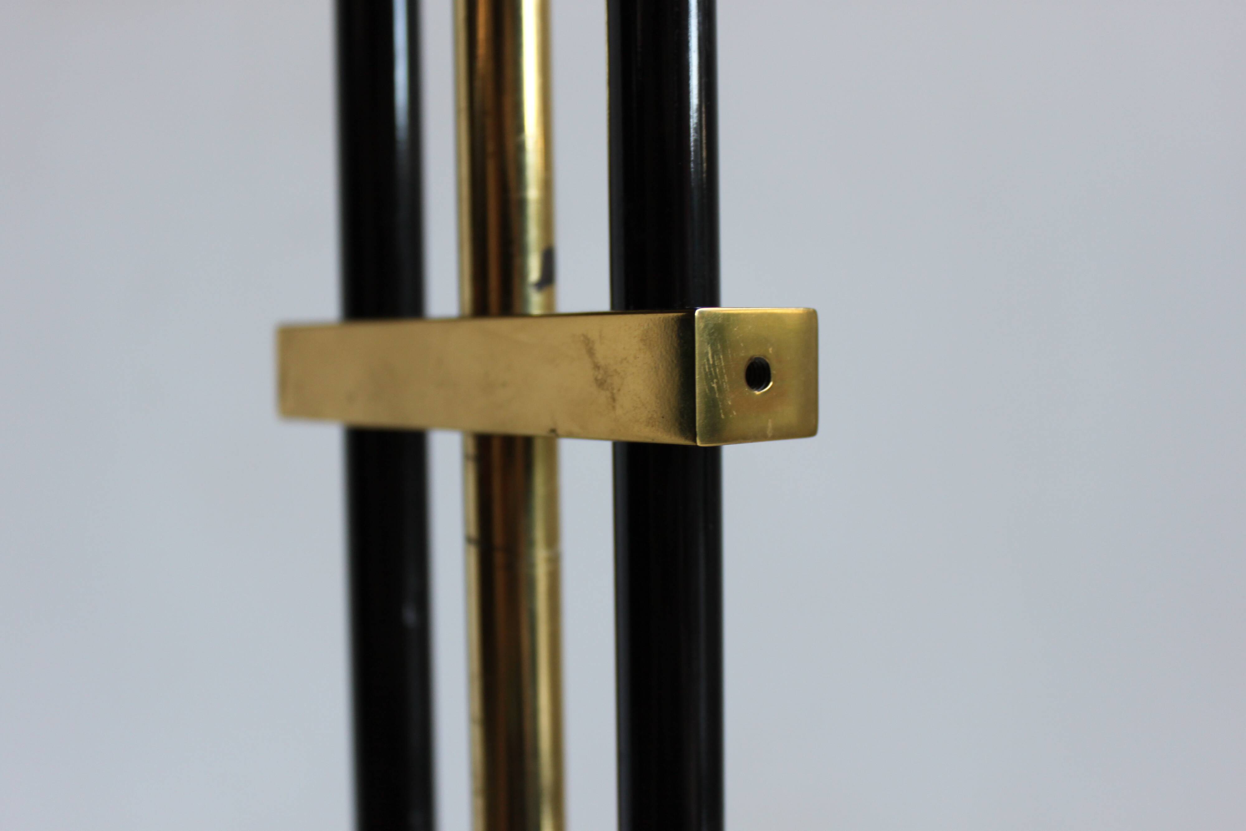 Brass floor lamp by Baulmann Leuchten Germany, 1970s.