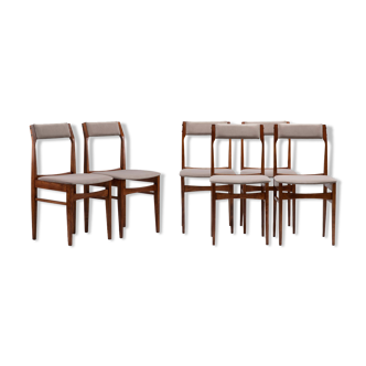 Ensemble de 6 chaises des années 60
