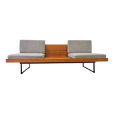 Mid century 2 seater Design Sofa/daybed in mahogany - 1970 / Czechoslovakia