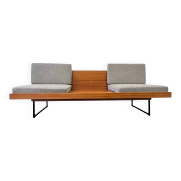 Mid century 2 seater Design Sofa/daybed in mahogany - 1970 / Czechoslovakia