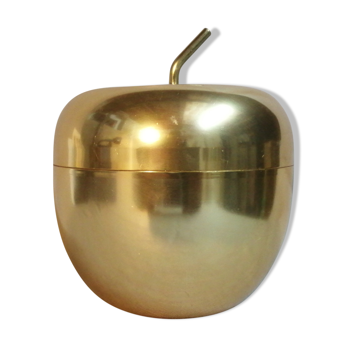 Vintage apple brass box 1960 1970