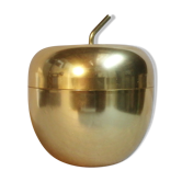 Vintage apple brass box 1960 1970
