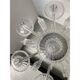 Transparent Murano-Style Venetian Glass Chandelier Featuring Fern (“Felci”)