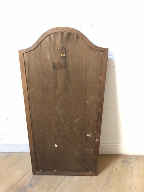 Art Deco mirror in chestnut