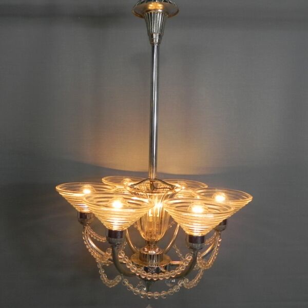 Lustre Art Déco G. Leleu