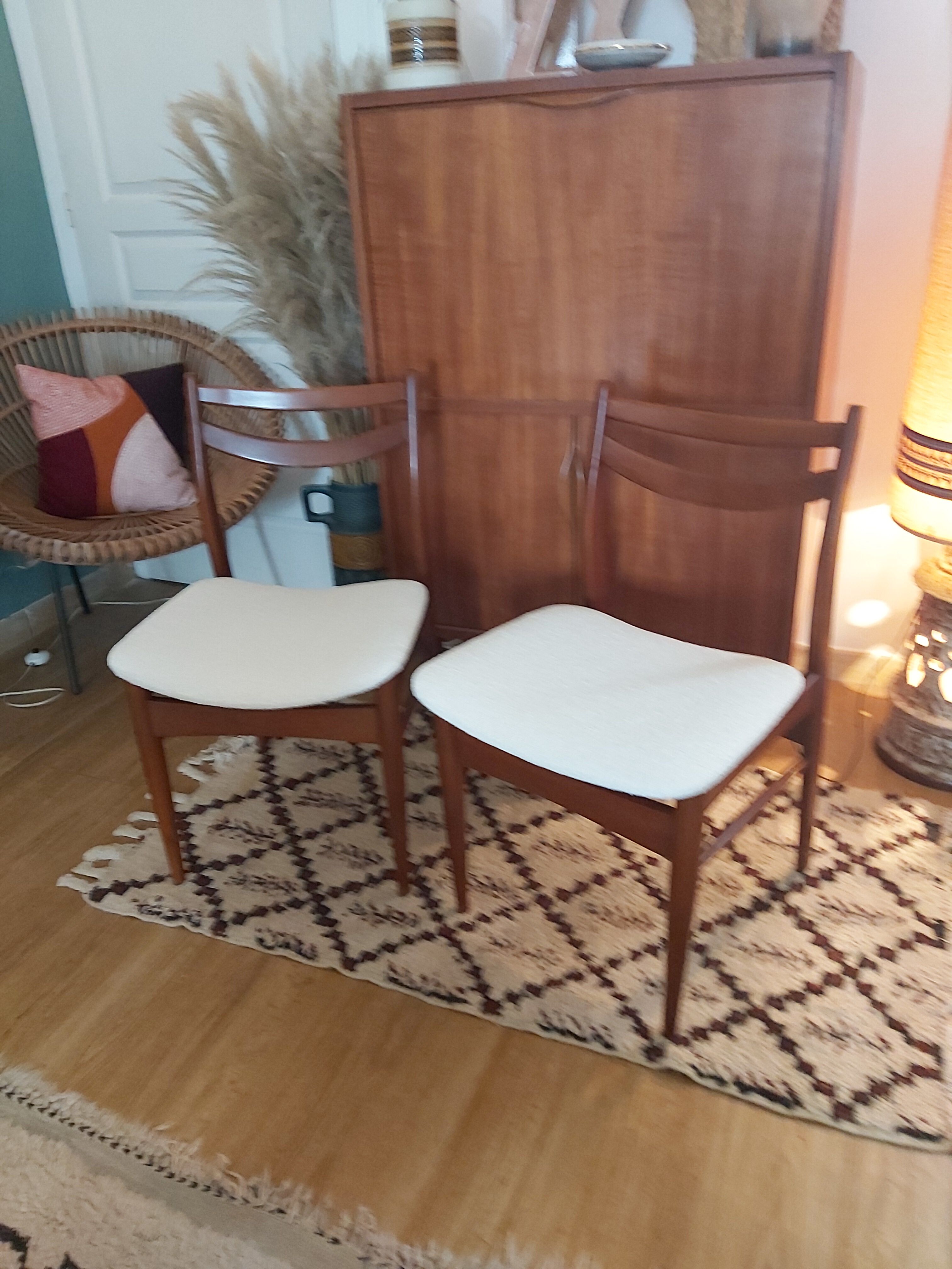 Pair of vintage scandinavian chairs
