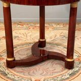 Gueridon tripod mahogany style Empire Epoch XIXth