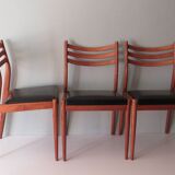 Set of 3 teak dining chairs, Danish design 1960-1970