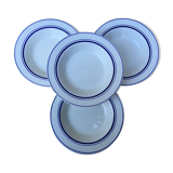 Hollow plates with blue trim Quadrifoglio