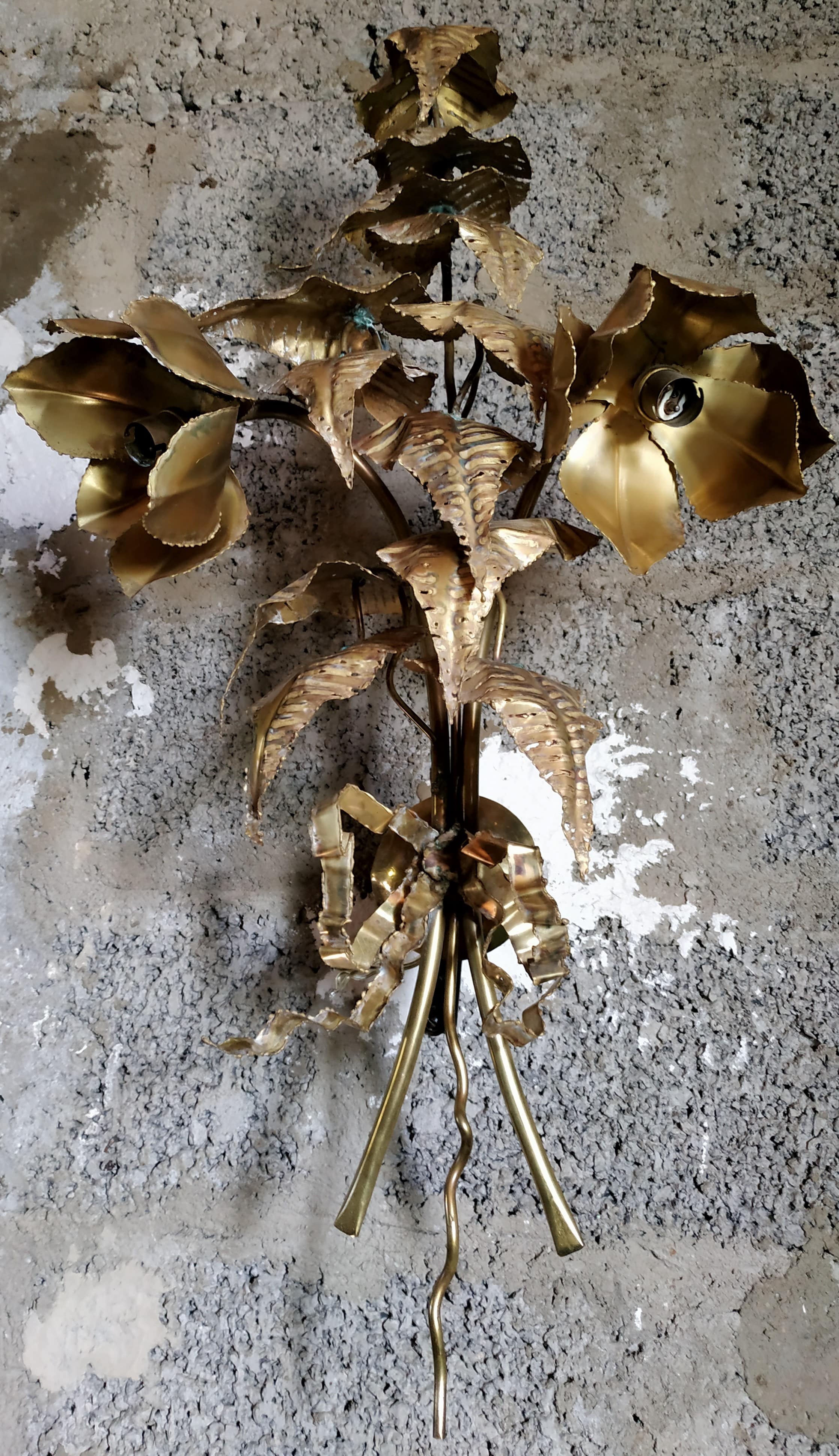 Brass sconce from Maas-Rossi 1970