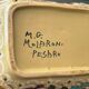 Ashtray, majolica bowl from Italy, M.G. Molaroni Pesaro, 1950s.