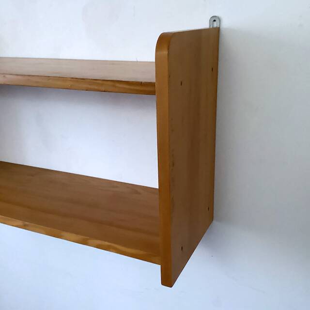 Solid pine wall shelf