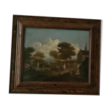 Lively village festival, end of the 18th century