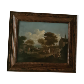 Lively village festival, end of the 18th century