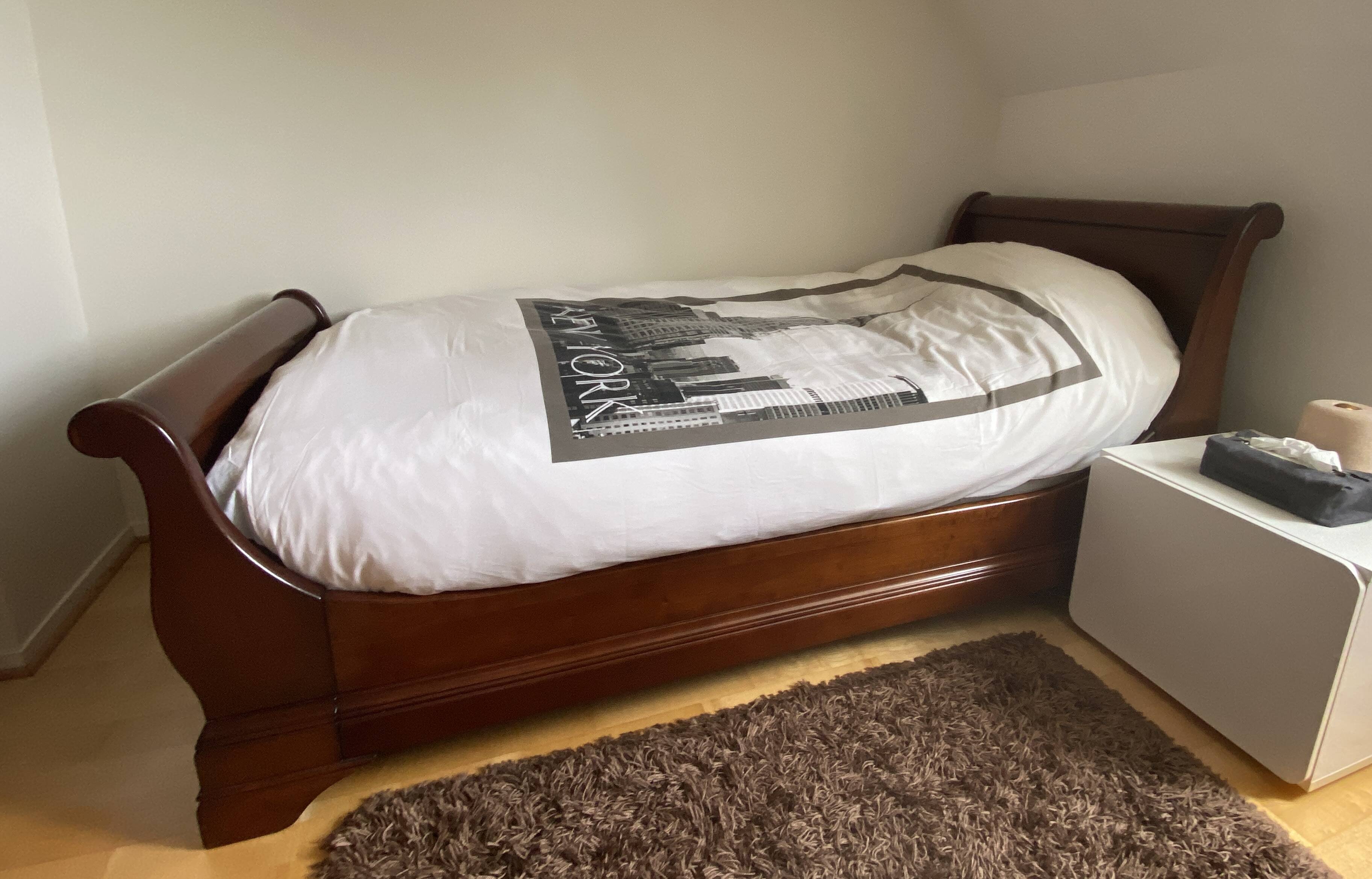 Solid wood bed Brigitte Forestier