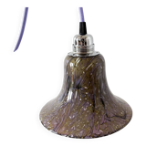 Purple opaline globe portable or pendant lamp