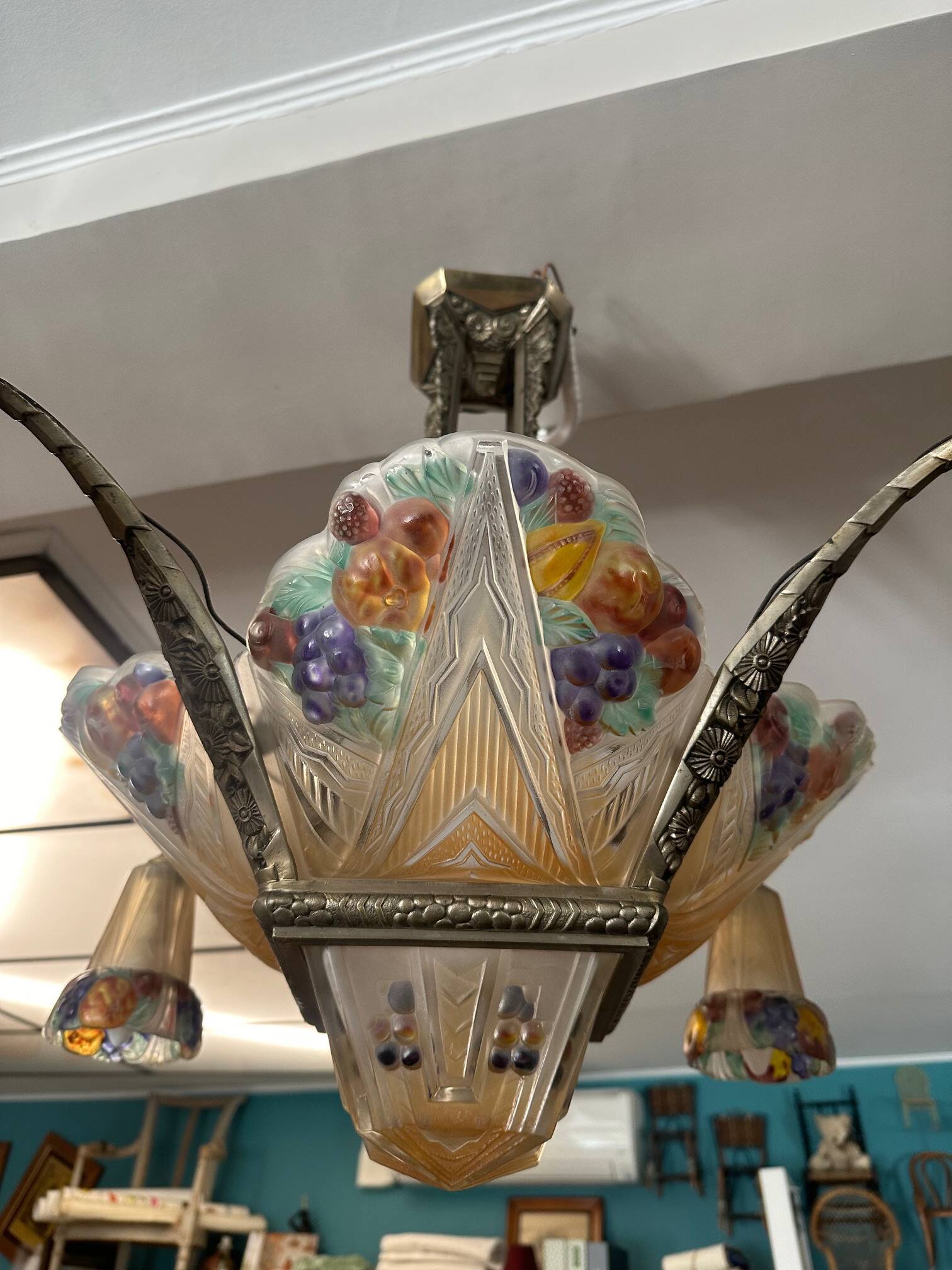 Very beautiful Art Deco chandelier.