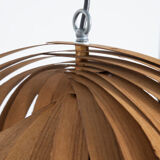 Wooden suspension large kinetic spiral