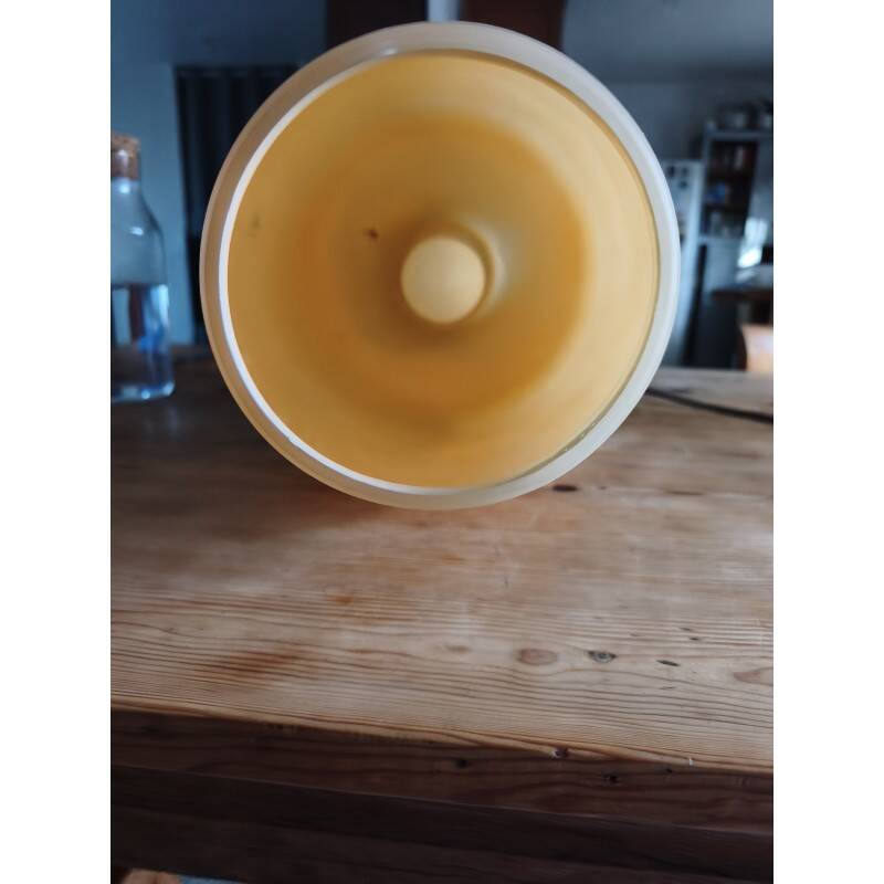 Lampe opaline saumon année 60