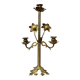 Chandelier fleurs en laiton