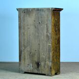 Antique Folk Art Hand Painted Cabinet, circa 1850
