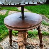 Tabouret de piano ancien style louis xvi