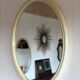 Tiger vintage oval mirror
