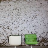 Pair of executive armchairs by Charles Pollock for Knoll