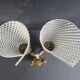 Pair of double light wall sconces from the 1960s.