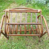 Vintage bamboo magazine door