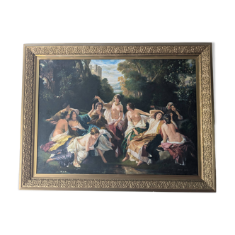 Painting Florinda after Franz Xaver Winterhalter 1853 - copy made by the artist SEIN AUNG 1990