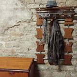Scandinavian teak coat/hat wearer