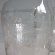 32 antique glasses engraved with Friezes of Arabic and spirals