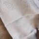 Set of 16 table napkins and an old floral damask tablecloth.
