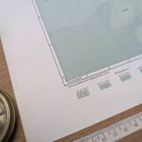 The North Atlantic, original map printed in 1879.