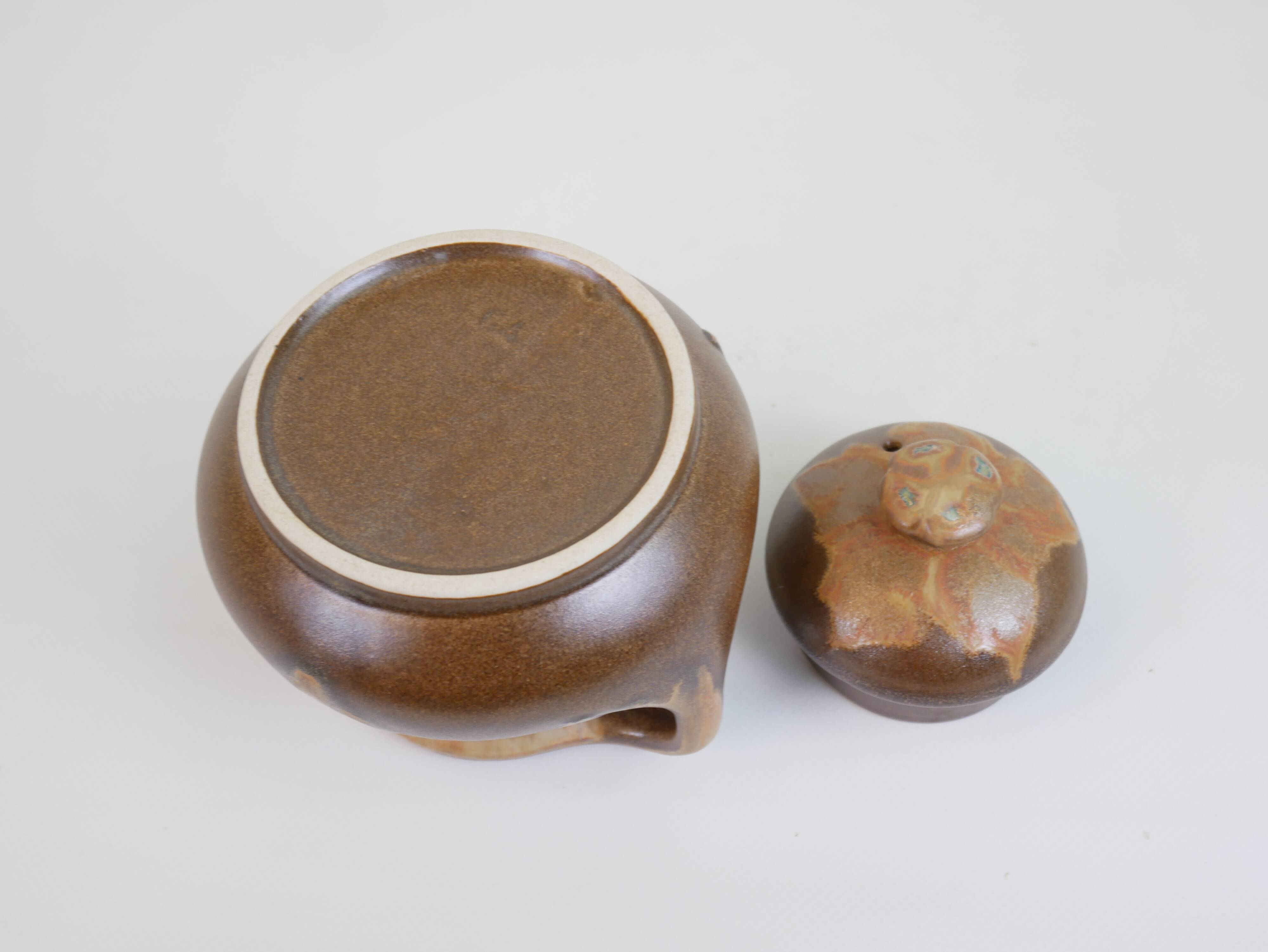 Art Nouveau ceramic sugar bowl from the Denbac factory