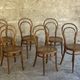 Set of Thonet chairs with caning