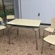 Table and 4 chairs in formica