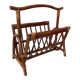 Vintage rattan magazine holder