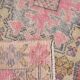4x8 Rug For Guest Room Red & Pink Vintage Rug, 124x230Cm SK 3780