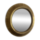 Vintage 1970s sun mirror witch's eye wood and gold - 42 cm