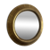 Vintage 1970s sun mirror witch's eye wood and gold - 42 cm
