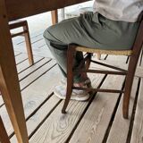 Raw wood country table