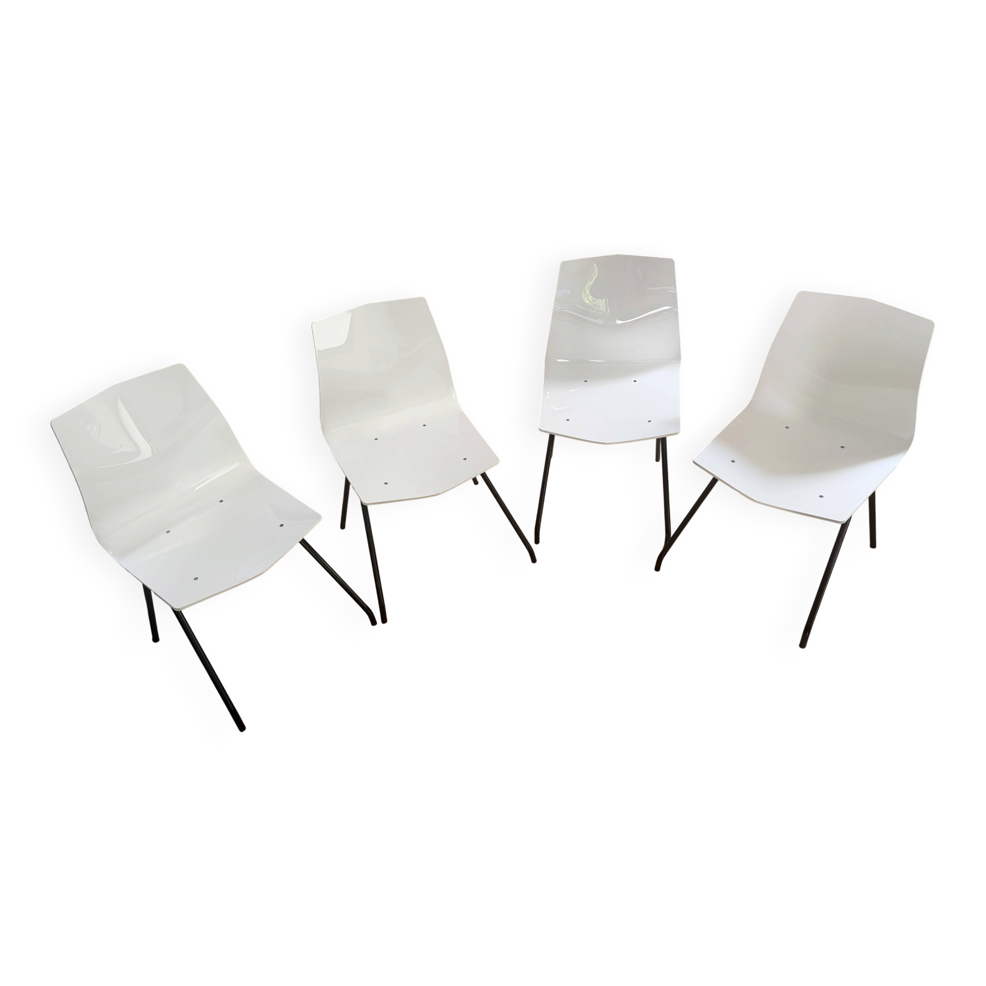 4 Diamond Caillette chairs for Steiner