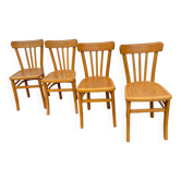 Set de 4 chaises bistrot vintage