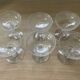 6 Mismatched Engraved Champagne Glasses