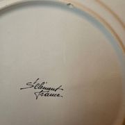Fauvism style plate ceramic St Clément