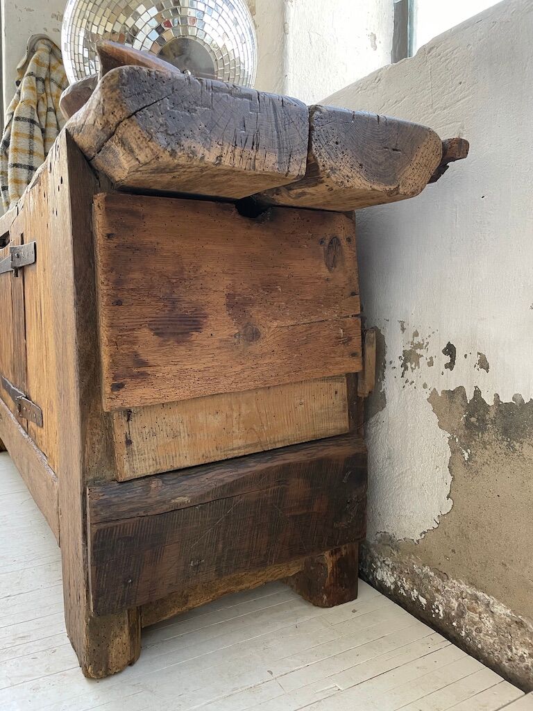 Established former brutalist console oak pine